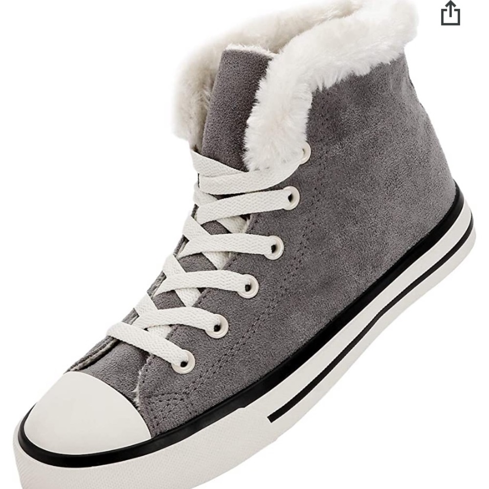 ZGR Womens Canvas Sneakers High Top Lace ups